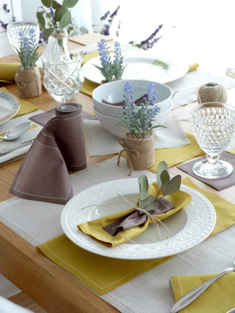 MY DRAP Cocktail Napkin, Washable and Reusable Cloth Napkins 4.5x4.5 in (100 Napkins, Grey) - Image 3